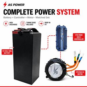 Batterie 72V 45Ah 50Ah VTB V9600, contrôleur RGA-52, kit moteur, système d'alimentation, pack lithium haute décharge, Talaria Sur-Ron Drop-In - Product Image 1