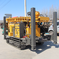 Foreuse hydraulique sur chenilles MKDQZ-400 à commande pneumatique pour puits d'eau, profondeur 400m, équipement de forage DTH pour projets d'eau, directement de l'usine