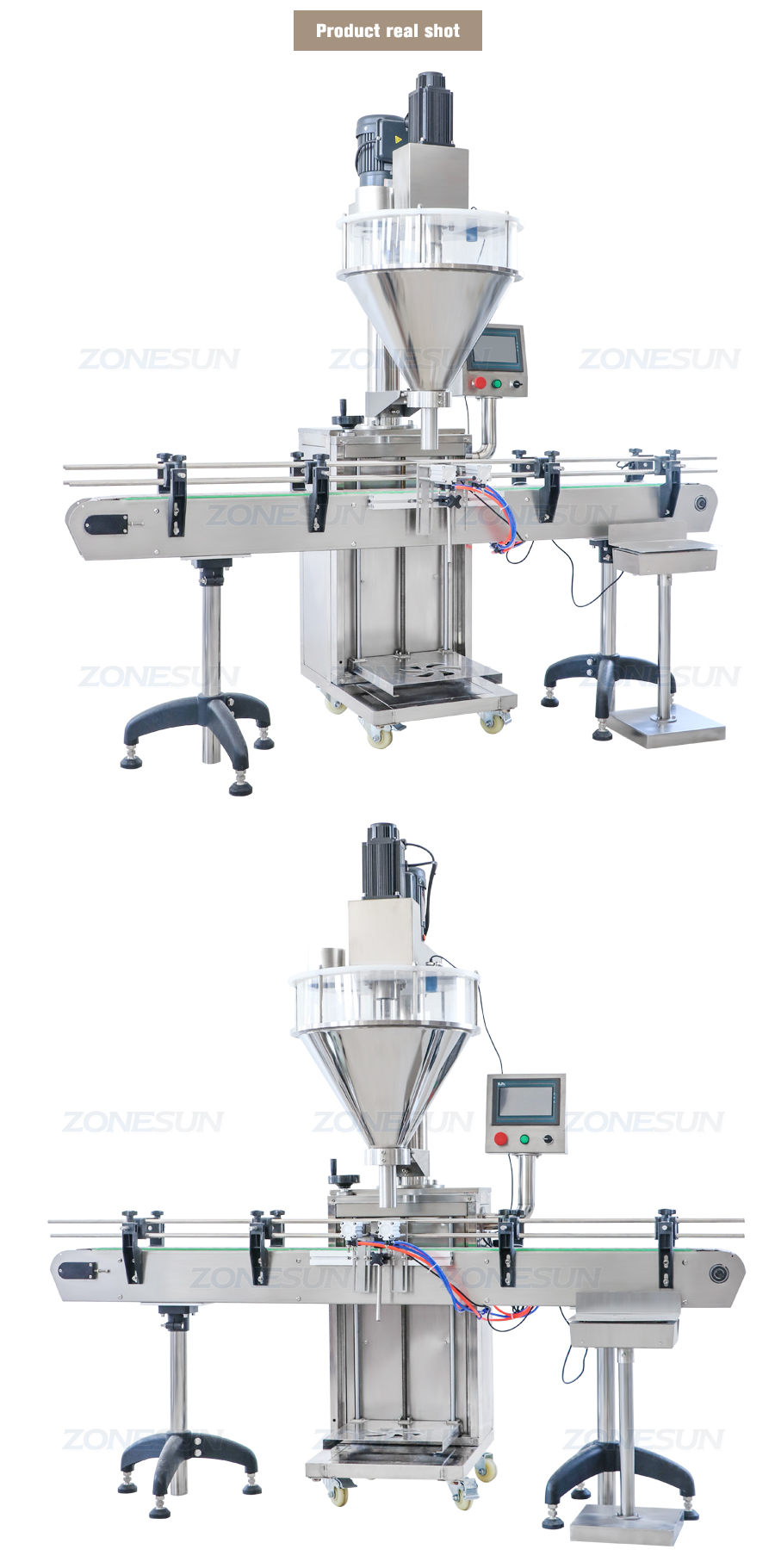 ZONESUN ZS-FM730A 10-2000g Automatic Powder Auger Filling Weighing Machine