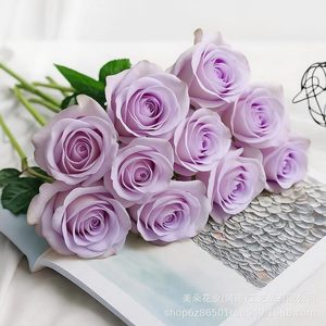 ดอกกุหลาบกำมะหยี่ก้านเดี่ยวจาก Meiduo Flower Industry ดอกไม้ประดิษฐ์จากผ้าไหมสำหรับตกแต่งบ้าน งานแต่งงาน ช่อดอกไม้ และตกแต่งผนัง - Product Image 5