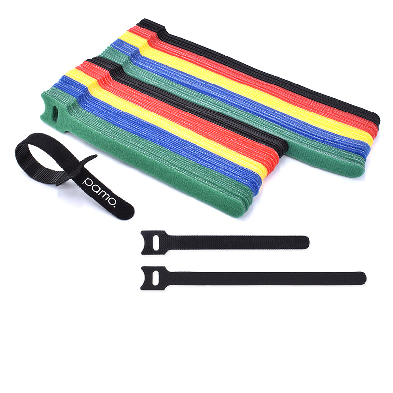 Low Price High Quantity Reusable Cable Cord Nylon Strap Hook Loop Ties Tidy Organiser Tool Hook And Loop Cable Ties