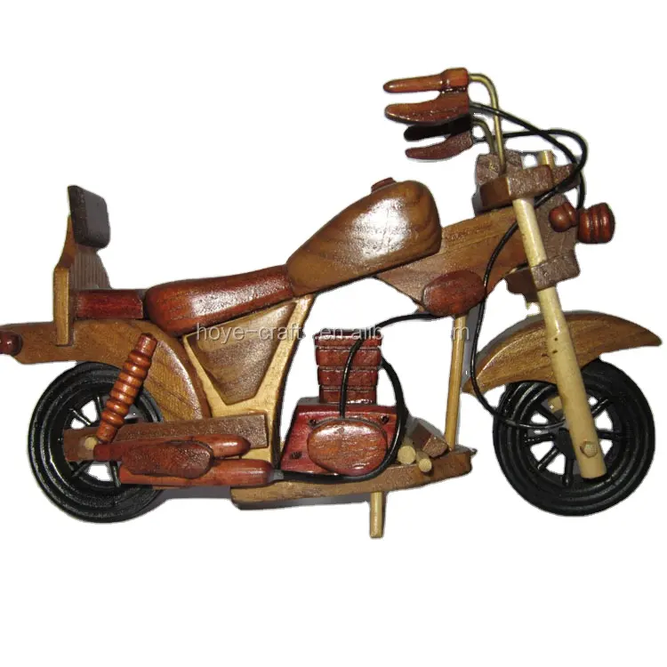 Kerajinan Tangan Sepeda Motor, Kayu Vintage Kerajinan Kayu Model Sepeda Motor