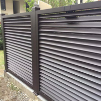 Panneaux de clôture de sécurité en aluminium de qualité supérieure avec finition durable revêtue de poudre et capacité de service d'exportation