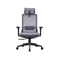 Chaise de bureau pivotante moderne et bon marché à dossier haut, avec accoudoirs réglables en 3D, chaise en maille ergonomique de direction avec soutien lombaire