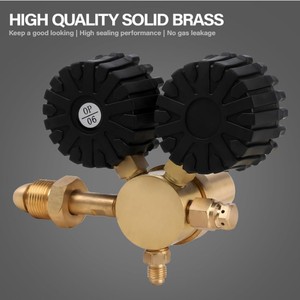 Régulateur d'azote 4000psi, valve d'azote de style américain CGA580, manomètre d'azote haute pression tout en cuivre G5/8 - Product Image 4