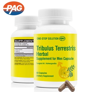 Капсулы для мужчин с экстрактом Тонгкат Али и Ашваганды для повышения ежедневной жизненной силы и поддержки работоспособности, капсулы с экстрактом Трибулус Террестрис - Product Image 1