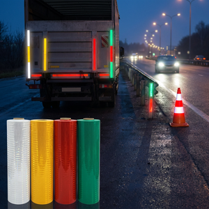 Ruban de signalisation réfléchissant personnalisable, auto-adhésif, haute visibilité, pour routes et véhicules, vente en gros directe usine - Product Image 1