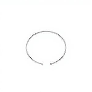 Bracelet minimaliste en argent 925 avec sertissage clos, chaîne fine à maillons ouverts pour femmes - Product Image 1