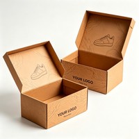 Boîte d'emballage en papier recyclable avec finition mate, design personnalisé, vente en gros, pour chaussures de sport, sandales, chaussettes, vêtements, sous-vêtements, chaussures de bébé