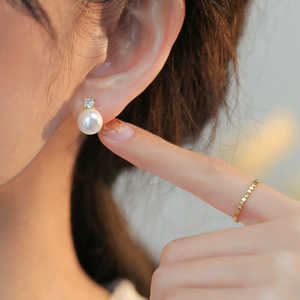 Pendientes de Perlas de Agua Dulce Naturales WENCHI, Diseño Simple y Elegante para Uso Diario - Product Image 5