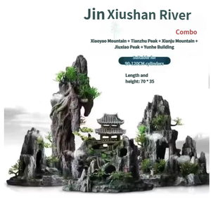 Accessoires pour aquariums, décoration intérieure pour aquariums, rochers artificiels, pierres, paysage d'<span class=keywords><strong>aquarium</strong></span>, plantes d'<span class=keywords><strong>aquarium</strong></span> - Product Image 6