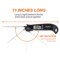Inkbird Numérique à Lecture Instantanée Cuisine BBQ Thermomètre HET-F001 avec Commutateur C/F