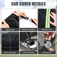 Housses de voiture complètes imperméables pour extérieur, sur mesure pour Chevrolet Cruze L/LS/LT/Premier 2008-2025 avec fermeture éclair, coupe-vent et résistantes