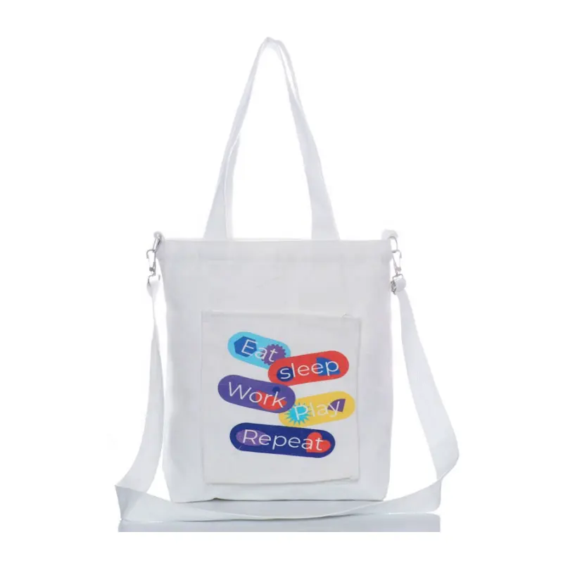 Sac d'épicerie 100% sacs fourre-tout en coton pour femmes en toile de bonne qualité sacs fourre-tout avec logo imprimé personnalisé