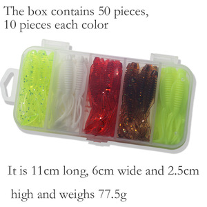 Señuelo de pesca YJAquahunter Mini Squid de 65 mm y 0.8 g, cebo biónico ultrasuave para la pesca de pez mandarín - Product Image 4