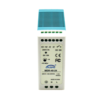 Alimentation à découpage MDR 10W-100W CE/FCC avec garantie de 2 ans, sortie simple AC-DC pour caméra de surveillance CCTV, montage sur rail DIN