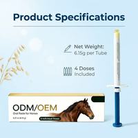 Gel nutritionnel probiotique aromatisé à la pomme pour chevaux - Mélange nutritionnel sans céréales - Commandes en gros personnalisées