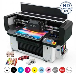 Stampante UV Completamente Automatica A2+ UV Led Flatbed con <span class=keywords><strong>Ricoh</strong></span> Gen6 per Palline da Golf, Valigie, Vetro – Stampante Inkjet Industriale di Piccole Dimensioni - Product Image 1