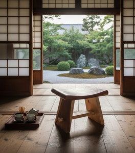 Taburete curvo versátil de madera de suar con estructura sólida, diseño fluido y acabado natural que realza interiores modernos y rústicos. - Product Image 5