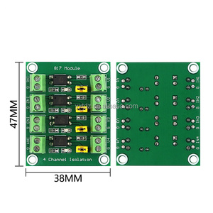 PC817 2/4 ช่องออปโตคัปเปลอร์โมดูลแยกสัญญาณ 3.6-30V ตัวแปลงระดับแรงดันไฟฟ้า บอร์ดไดรเวอร์แยกสัญญาณโฟโตอิเล็กทริก - Product Image 3