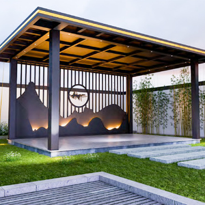 Nhà máy sang trọng sắt gazebo vườn gian hàng cho khu vườn ngoài trời với không thấm nước Trung Quốc phong cách ngoài trời phòng vườn - Product Image 3