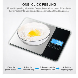 <strong>Smart</strong> Stainless Steel 15kg Kitchen Food Baking <strong>Scale</strong> 1g High <strong>Precision</strong> Household Electronic <strong>Scale</strong> - Product Image 4