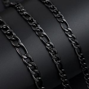 สร้อยคอแฟชั่นผู้ชาย สแตนเลสสตีล สายเคเบิล NK แบบเชือกฟรังโก้ ชุบทอง 18K แบบฟิกาโร่ - Product Image 5