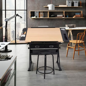 Modern Lifting Wooden <strong>Adjustable</strong> <strong>Height</strong> Art Student Painting Drafting Drawing <strong>Table</strong> for Art Student - Product Image 1