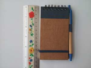 En çok satan A6 çevre dostu spiral ciltleme kraft kapak öğrenci not defteri ile tükenmez kalem - Product Image 6