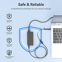 Adaptateur secteur pour ordinateur portable 65W, connecteur DC 7.4*5.0mm, certifié CE FC RoHS, chargeur de remplacement pour ordinateur portable, vente en gros