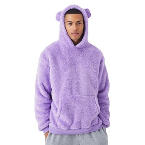 2025 Top Trending <b>Sherpa</b> <b>Fleece</b> Quarter Zip Hoodie Men's Polar <b>Fleece</b> Comfortable Warm Hoodies Unisex Oversized Pullover Hoodie - Product Image 4