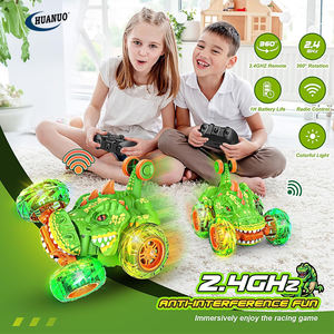 Niños al aire libre 360 Rotate RC <span class=keywords><strong>Dino</strong></span> Cars con rueda de luz 2,4 Ghz Fast <span class=keywords><strong>Stunt</strong></span> RC Truck Control remoto coche de juguete RC Car - Product Image 6