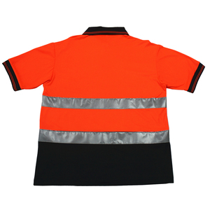 Chemises de travail haute visibilité pour hommes Polos personnalisables avec caractéristiques de sécurité réfléchissantes Uniforme Hivis pour une meilleure visibilité - Product Image 3