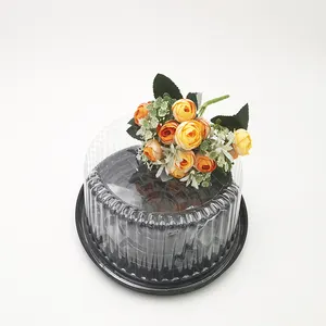 Disposable packaging plastic box for cake