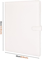 Porte-documents professionnel AMARUI en cuir PU avec impression UV, organiseur pour documents format légal/lettre, pour CV/document