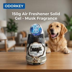 Désodorisant écologique 150g en gel solide pour voiture et intérieur, parfum musqué pour animaux, élimine les odeurs, diffuse le parfum - Fabrication usine - Product Image 1