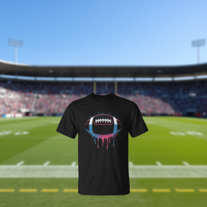 Camiseta pequeña negra con gráficos de fútbol para aficionados y jugadores - Product Image 3