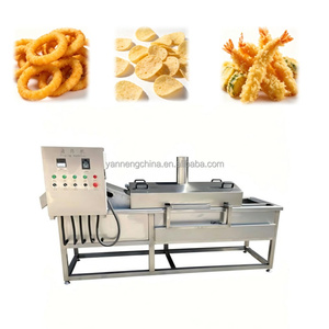 Máquina Freidora Continua Automática con Cinta Transportadora para Nuggets, Nueces, Pellets, Chips, Frijoles y Otros Productos Crujientes - Product Image 1