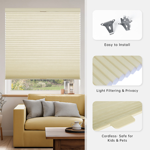 ستائر خلوية كهربائية مخصصة للنهار والليل بدون أسلاك، قابلة للتحكم يدويًا من الأعلى للأسفل، أوتوماتيكية - Product Image 3