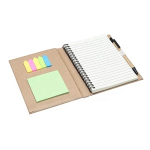 Sinh thái thân thiện tái chế Kraft Bìa tùy chỉnh dính <span class=keywords><strong>notepad</strong></span> với máy tính đa chức năng văn phòng Memo Pad với bút - Product Image 4