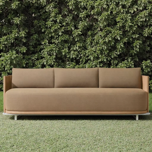 Ensemble <span class=keywords><strong>de</strong></span> meubles <span class=keywords><strong>de</strong></span> patio en bois pour l'extérieur Sofa <span class=keywords><strong>de</strong></span> <span class=keywords><strong>salon</strong></span> en tissu pour le <span class=keywords><strong>jardin</strong></span> Mobilier d'extérieur sectionnel - Product Image 3