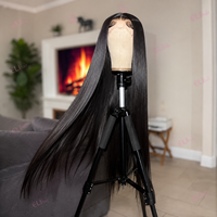 Pelucas de Cabello Humano Virgen Chino 15A, Sin Pegamento, Encaje Frontal HD Completo, Cabello con Cutícula Alineada, Pelucas Frontales de Encaje HD
