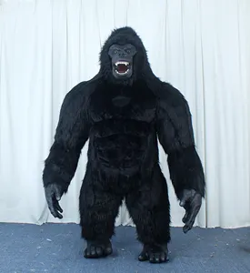Büyük hayvan peluş maskot kostüm şişme gorilla kostüm 2.6M hayvan yürüyüş maskot kostüm