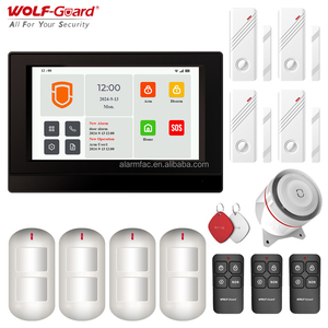 7-inch màn hình cảm ứng đầy đủ 4 gam GSM wifi không dây an ninh nhà thông minh hệ thống báo động với AC mất điện báo động - Product Image 3