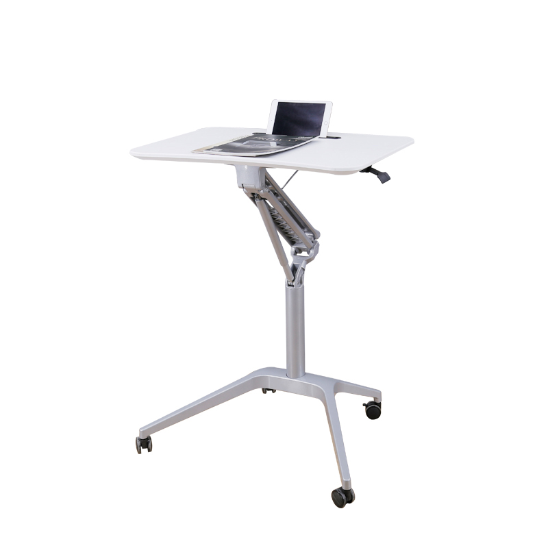 Лидер продаж, регулируемая подставка с газовой пружиной для ноутбука, рабочей станции, компьютерной тележки, подставка для мобильного телефона