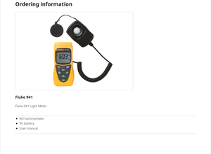 941 Luxmètre portable pour la mesure précise de l'éclairement en lumen ou en foot-candle, destiné aux instruments de mesure et d'analyse - Product Image 5