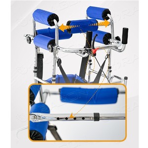 Bipedestador para Adultos con 8 Ruedas Ayuda para Caminar Rehabilitación Entrenamiento de Bipedestación Marco Andador Antivuelco para Adultos - Product Image 3