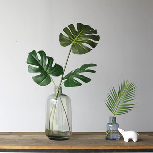 Plantas Verdes Artificiales de PU, Hojas de Palmera Tropical, Hojas de Monstera, Alta Simulación para Fotografía, Navidad, Año Nuevo, Halloween - Product Image 2