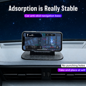 Support de téléphone pour tableau de bord de voiture, coussin en gel adhésif lavable et réutilisable, support universel <span class=keywords><strong>antidérapant</strong></span> pour GPS et smartphones - Product Image 2