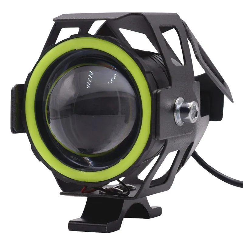 Стробоскоп мигающий ангельский глаз светодиодная противотуманная фара передняя фара U7 мотоциклетная светодиодная фара